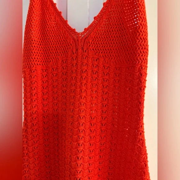 Elegant Red Knit Dress by Aritzia - Picture 3 of 4